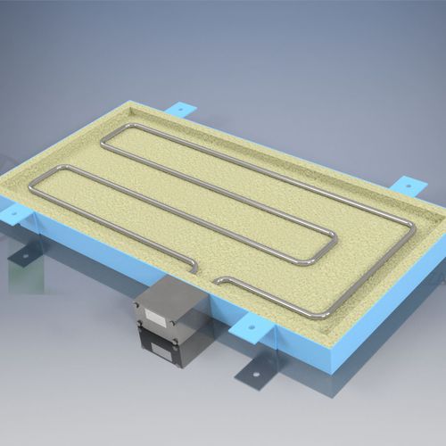 Piastra riscaldante da laboratorio - CRC PROGETTI SRL - per trattamento termico / per automobile / in alluminio