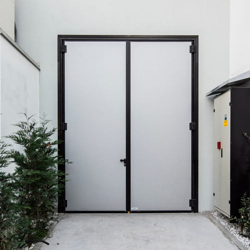 Porta a libro - ANDROMEDA - IRIDIUM DOORS - in acciaio galvanizzato / per interno / da esterno