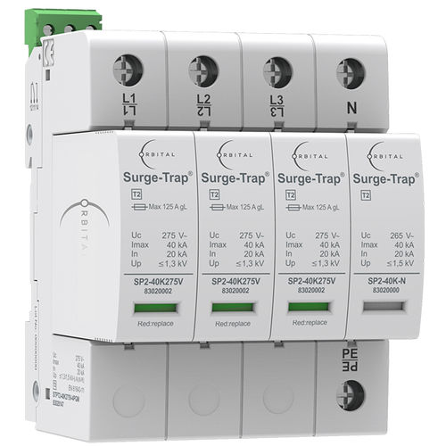 Limitatore di sovratensione classe IEC 2 - OSPD-1A - Orbital Lightning Protection Technologies - classe IEC 3 / 2 poli / su guida DIN