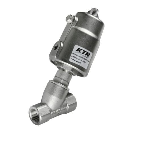 Valvola a sede inclinata - 411GS - KTN - a membrana / a comando pneumatico / per gas