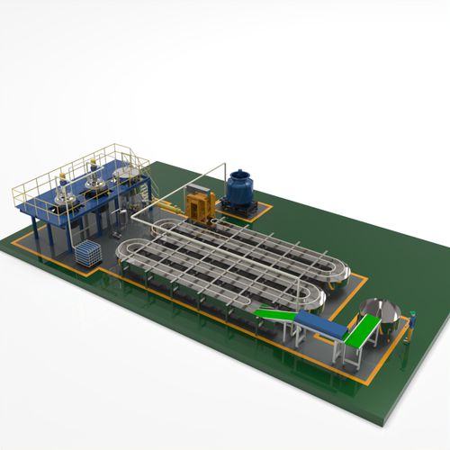 Linea di produzione per cuscini - HOT MELT PSA PILLOW-SHAPED PRODUCTION LINE - foshan jct machinery ltd - automatica / controllata da PLC / con agitatore