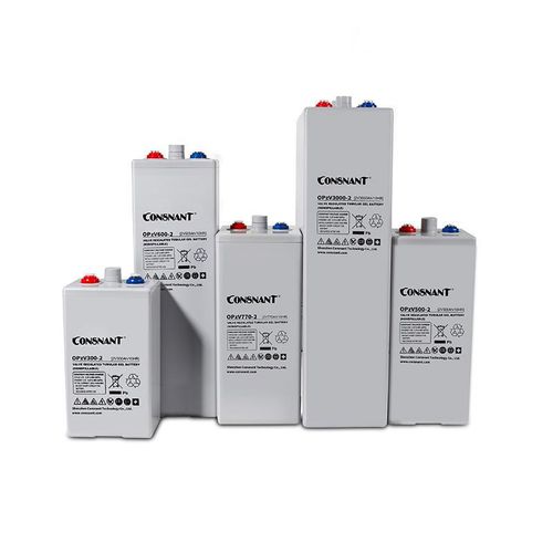 Batteria OpzV a base di gel - Shenzhen Consnant Technology Co., Ltd. - tubolare / 12 V / 2 V