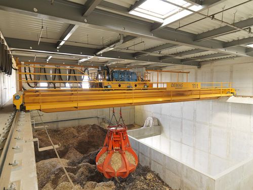 Carroponte con benna di presa - Alexandria Crane Systems - bitrave