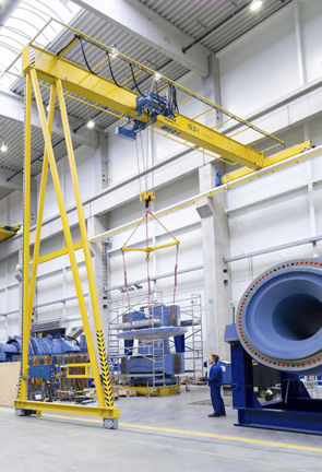 Semiportale monotrave - Alexandria Crane Systems - su guida di scorrimento / elettrico