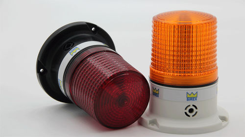 Segnalatore luminoso con altoparlante - Alexandria Crane Systems - girevole / LED / 24 VDC