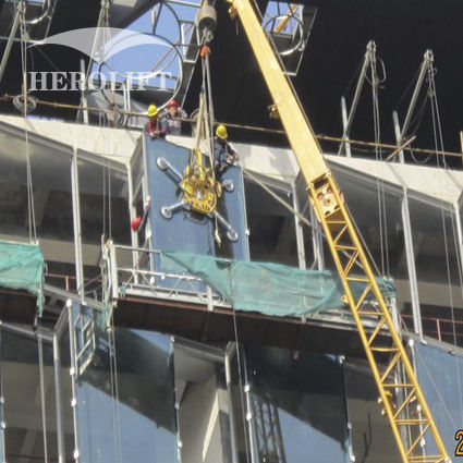 Ventosa di sollevamento a croce - GLA400-4-B-M - Herolift - per lastra di vetro / pneumatica