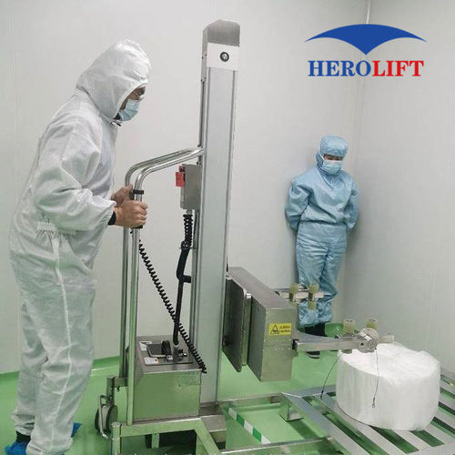 Accatastatore elettrico - CT140SE - Herolift - a timone con guida da terra / per movimentazione di bobine / per fusti