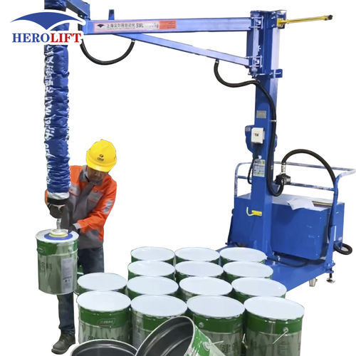 Sollevatore con soffietto a ventosa - VEL180-2.5-Std - Herolift - mobile / impilatore / per fusti