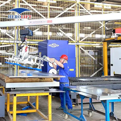 Ventosa di sollevamento per lamiera - BLA500-6-T - Herolift - ad uso industriale / regolabile