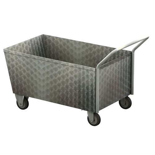 Carrello da trasporto - 3120300 - Brökelmann Geräte- und Anlagenbau - in acciaio inossidabile / multiuso / con rotelle