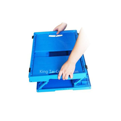 Cassetta in polipropilene - KT-FC230 - Qingdao King Tai Plastic Industry Co.,Ltd - di stoccaggio / con coperchio / pieghevole