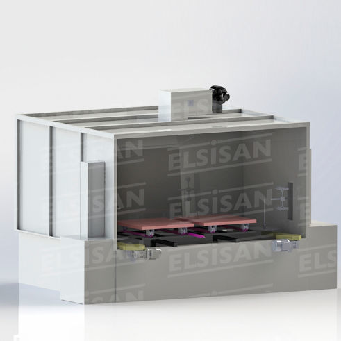 Unità di spruzzatura fissa - KSO - Elsisan - di vernice bicomponente / per liquidi / per rivestimento