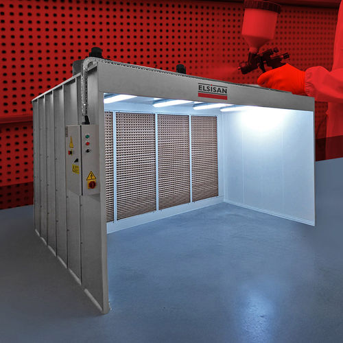 Cabina di verniciatura aperta - Elsisan - con filtro secco / pittura fresca