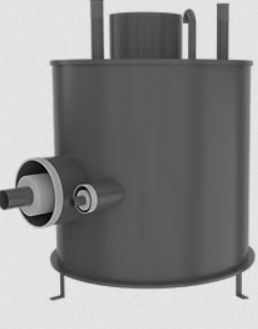Chiusino in acciaio - PERMA PIPE - rotondo