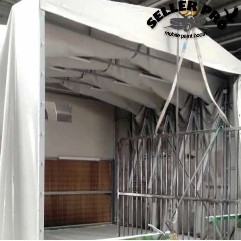 Cabina di verniciatura aperta - RETRA-FLEX - SELLERPRO COMPANY - per veicolo / a filtro / automatica