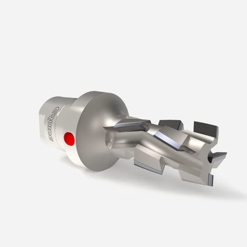 Fresa integrale - AES1 series - Cruing Italy srl - per contornare / spigolo di taglio / conica
