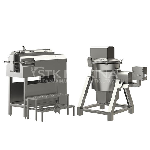 Cuocitore industriale a secco - STK Makina - a vapore / per formaggi