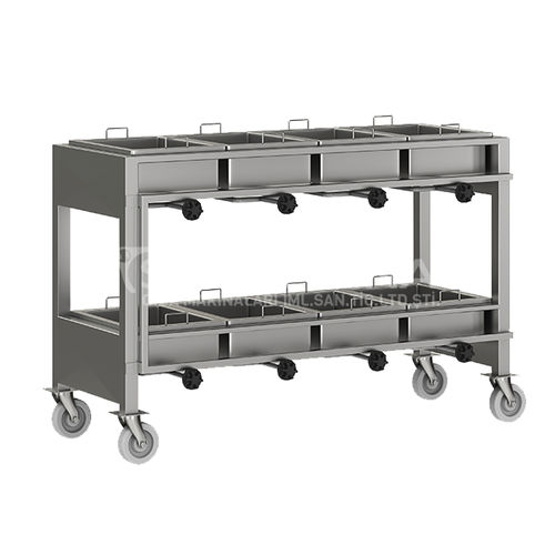 Carrello da trasporto - STK Makina - 2 livelli / per l'industria agroalimentare