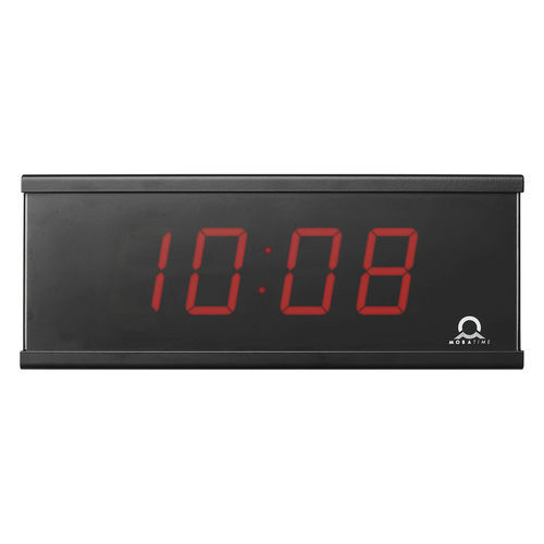 Orologio sincronizzato - ECO-M-DC series - MOBATIME Swiss Time Systems - LED / da interno / digitale