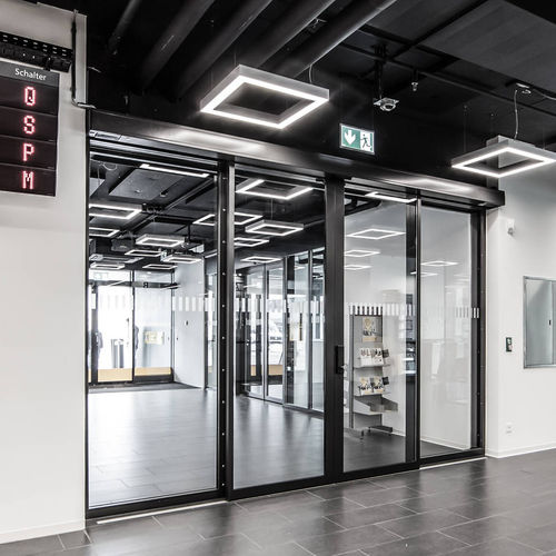Porta antieffrazione - SLX RC2 / RC3 - Gilgen Door Systems AG - scorrevole / in vetro / per interno