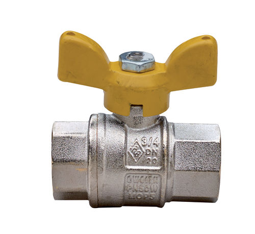 Valvola a sfera - 9000 series - Rubinetterie Bresciane - manuale / per gas / femmina-femmina