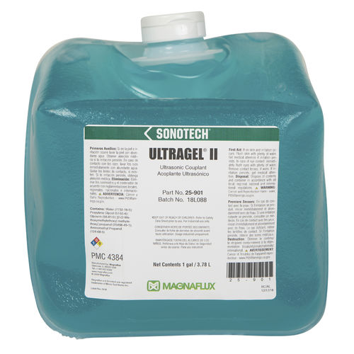 Gel ad ultrasuoni - Ultragel II - Magnaflux - di rilevamento di difetti / per test di emissione acustica / per misurazione di spessore