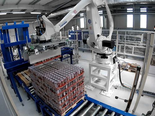 Pallettizzatore robotizzato - TES STM GROUP - per lattine / per movimentazione