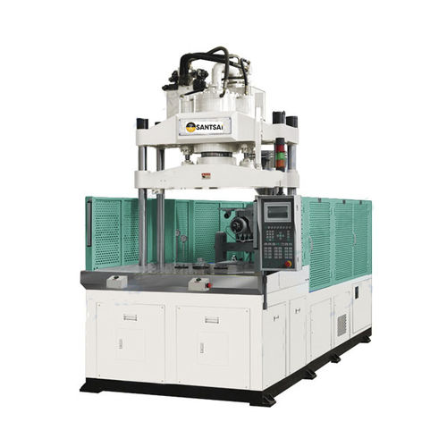 Pressa ad iniezione verticale - DV series - SANTSAI MACHINERY - idraulica / per silicone / a tavola rotante