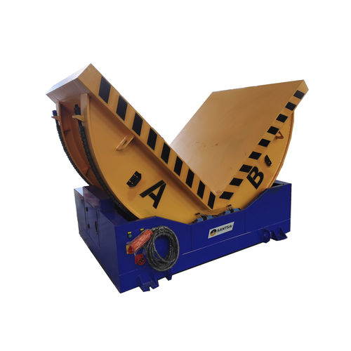 Rivoltatrice ribaltatrice per fusti - FZ/FMG-20 - SANTSAI MACHINERY - di carica / di posizionamento / per stampi