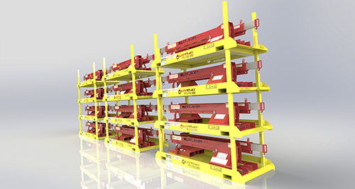 Scaffalatura per magazzino di stoccaggio - Shenzhen Liwumei Industrial Equipment Co.,Ltd. - per carichi pesanti / in acciaio