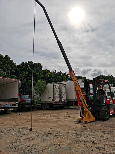 Gru a bandiera telescopica - Shenzhen Liwumei Industrial Equipment Co.,Ltd. - per carrello elevatore / di sollevamento / manuale