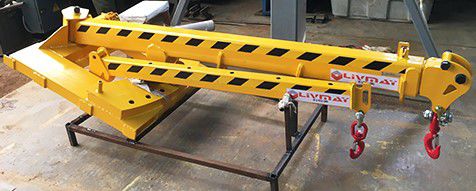 Gru a bandiera per carrello elevatore - Shenzhen Liwumei Industrial Equipment Co.,Ltd. - di sollevamento / telescopica / girevole