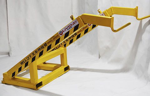 Gru a bandiera per carrello elevatore - Shenzhen Liwumei Industrial Equipment Co.,Ltd. - di sollevamento / telescopica / manuale