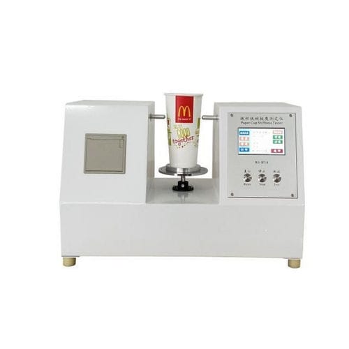 Impianto per prove di rigidità - RH-BT10 - Guangzhou Biaoji Packaging Equipment Co., Ltd. - semiautomatico / per ciotole in cartone / di coppetta di cartone