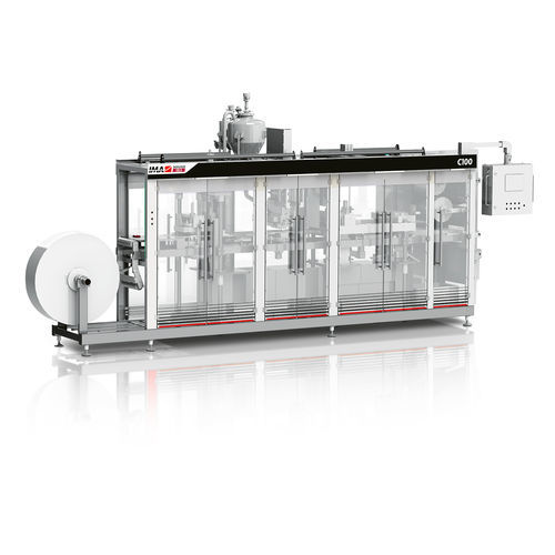Termoformatrice riempitrice sigillatrice in PS - C100 - Benhill GmbH - per imballaggio di prodotti caseari / per produzione di bicchieri / per imballaggio di prodotti alimentari