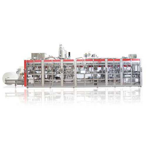 Termoformatrice riempitrice sigillatrice in PS - P500 - Benhill GmbH - per imballaggio di prodotti alimentari / per imballaggio di prodotti caseari / per produzione di bicchieri