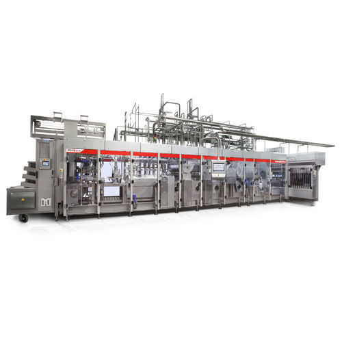 Riempitrice-opercolatrice automatico - Hamba Flexline - Benhill GmbH - per bicchieri / per liquidi / per latticini