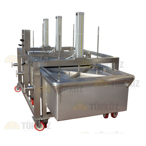 Pressa per formaggio verticale - Turkoz Makina Sanayi ve tic. a.s. - pneumatica / a pasta dura / in acciaio inossidabile