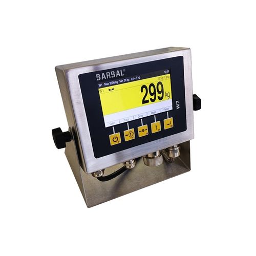 Indicatore di peso digitale - W7 - Barbal - a parete / International Protection / in acciaio inossidabile