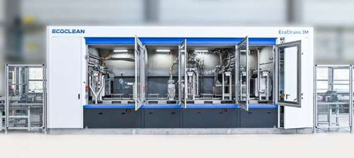 Sistema di pulizia ad acqua - EcoCtrans - Ecoclean Group - a spruzzo / continuo / con essiccatore