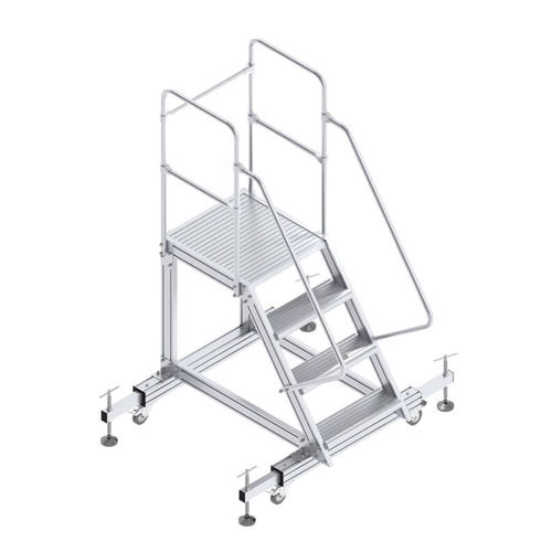 Scala da appoggio in alluminio - SARAYLI LTD. STI. - semplice / mobile / a piattaforma
