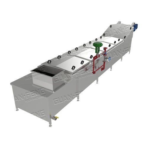 Blancher per frutta e verdura - GLP series - Zhejiang Guanfeng Food Machinery Co.,Ltd. - raffreddotore d'acqua / in acciaio inossidabile / per l'industria agroalimentare