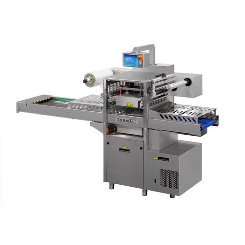 Termosigillatrice di vaschette lineare - TB 4 - Zermat - automatica / sottovuoto / compatta
