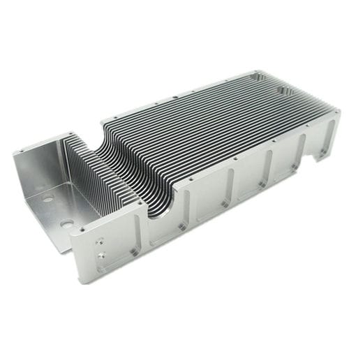 Dissipatore in alluminio - AL 6061 - Awind heat sink - fresato e filettato con CNC