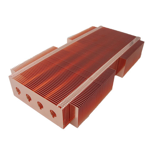 Dissipatore in rame - A1672 - Awind heat sink - a alette sottili