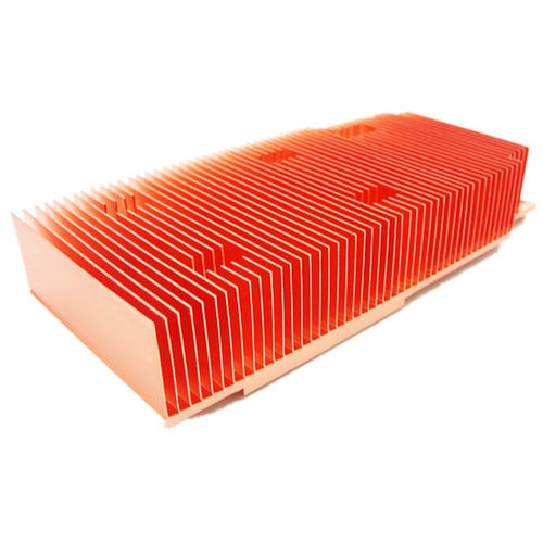 Dissipatore in rame - A1578 - Awind heat sink - a alette sottili