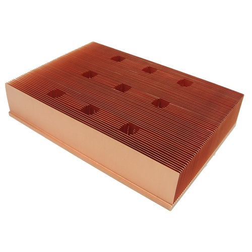 Dissipatore in rame - A1743 - Awind heat sink - a alette sottili