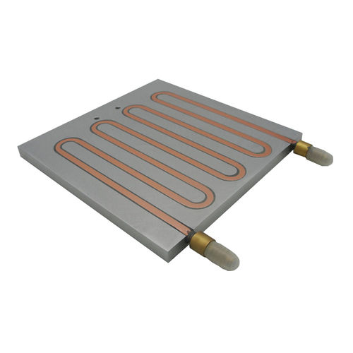 Dissipatore in alluminio - A1016 - Awind heat sink - in rame / con raffreddamento a liquido / fresato e filettato con CNC