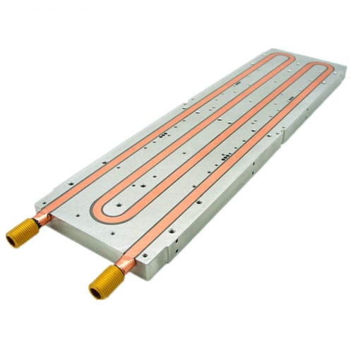 Dissipatore in alluminio - A1645 - Awind heat sink - in rame / con raffreddamento a liquido / fresato e filettato con CNC