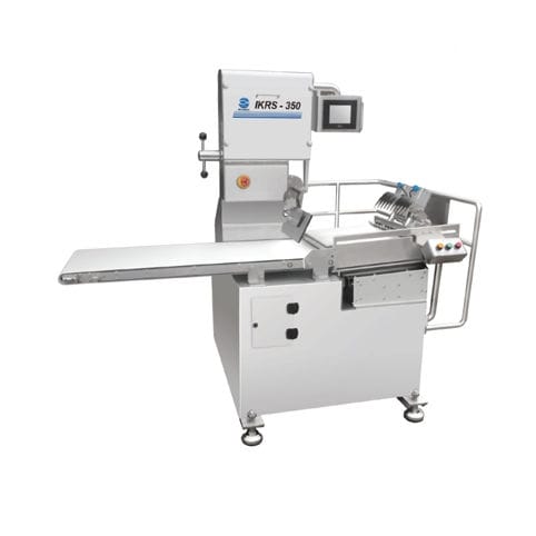 Affettatrice per carne di maiale - IKRS - 350 - IRE-KOREA - per prodotti surgelati / automatica / da terra
